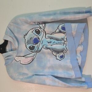 Disney Pastel Blue Stitch Hoodie for Kids